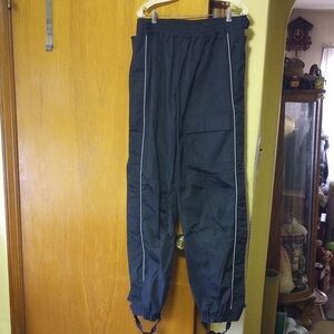 Harley-Davidson XL Foul Weather/Snow Black Biker Pants, Polyester & Polyurethane